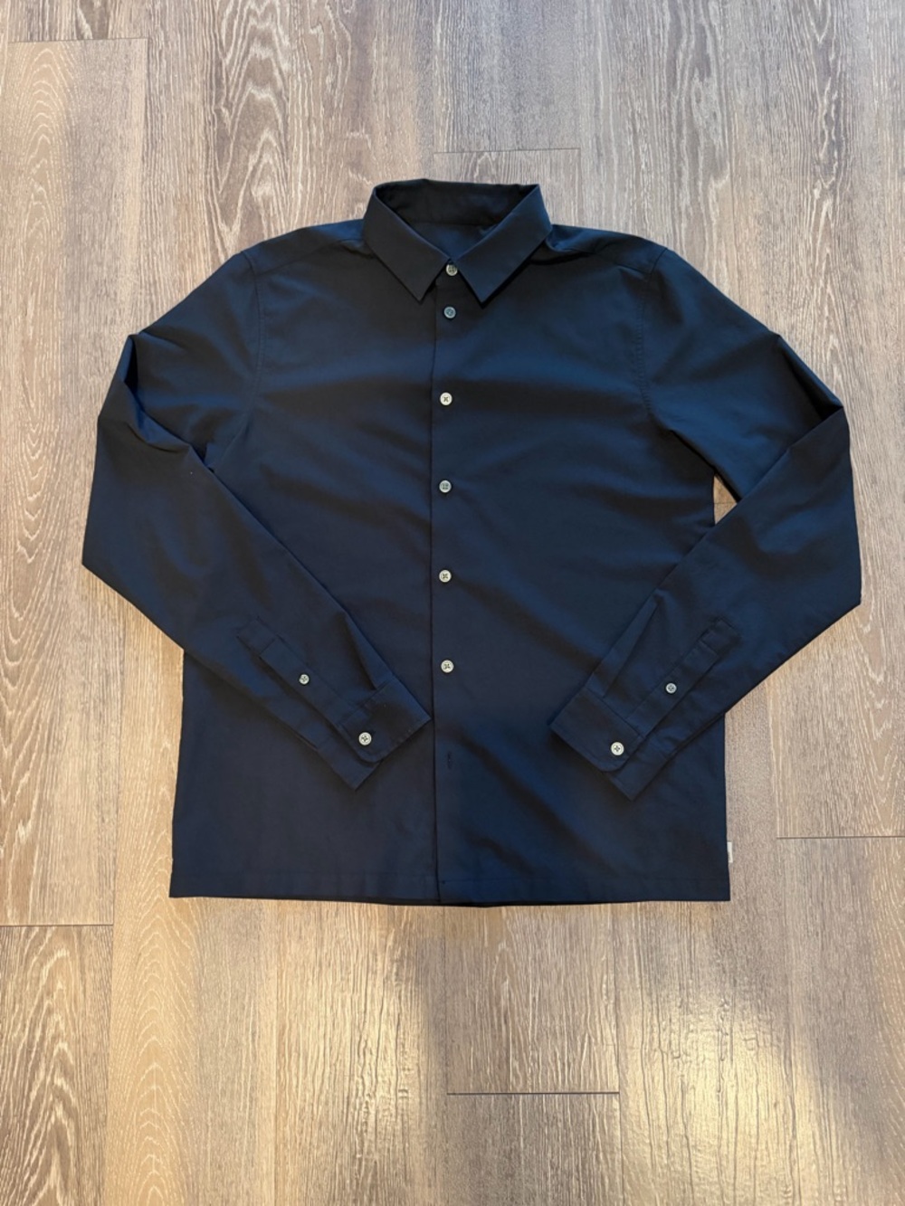 Vuori Black Long-Sleeve Button Shirt